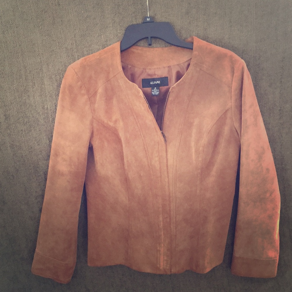 Alfani women’s suede jacket M. Never worn.